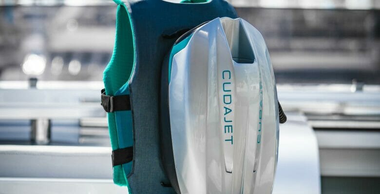 the Cudajet underwater jetpack sells to superyachts via Aqua Flight