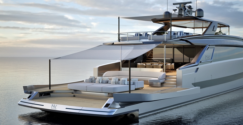 ISA Yachts 120 Viper aft terraces