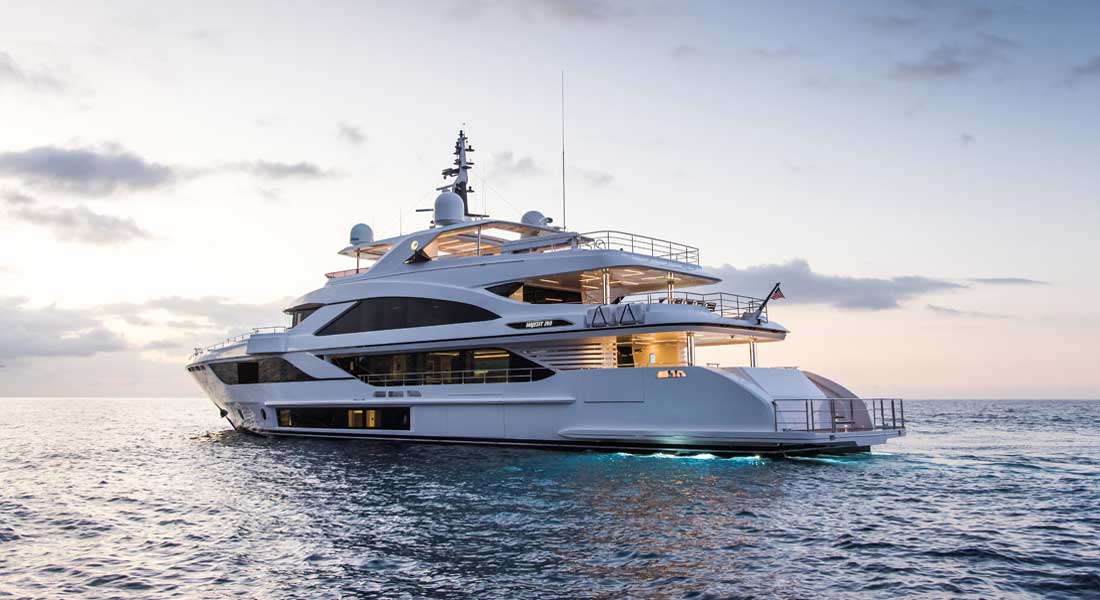 the Majesty 140 megayacht debuts at FLIBS 2019