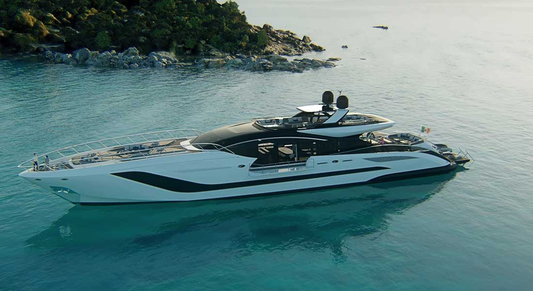 the Mangusta 165 REV is a megayacht by Igor Lobanov