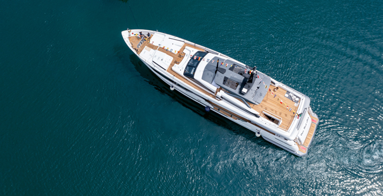 the Custom Line yacht Our Red Sea, Custom Line 106 hull 21