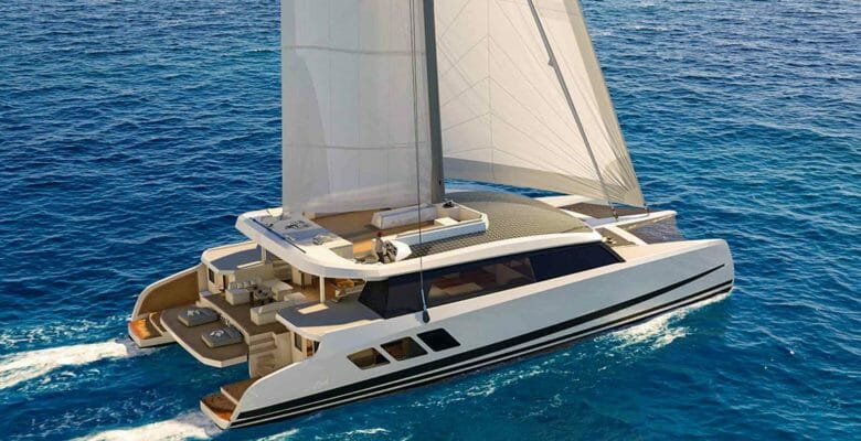 the Wider-Pajot Eco Yacht 88 sailing superyacht