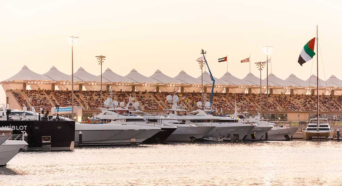 megayacht spotting is possible at the Abu Dhabi Grand Prix at Yas Marina